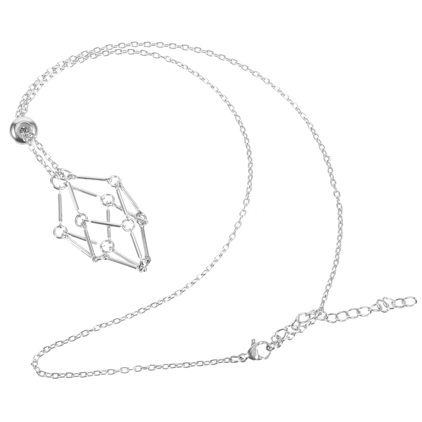 Necklace Empty Stone Holder Crystal Cage Metal Brackets Cord Rope Pendants Net Bag
Necklace Empty Stone Holder Crystal Cage Metal Brackets Cord Rope Pendants Net Bag