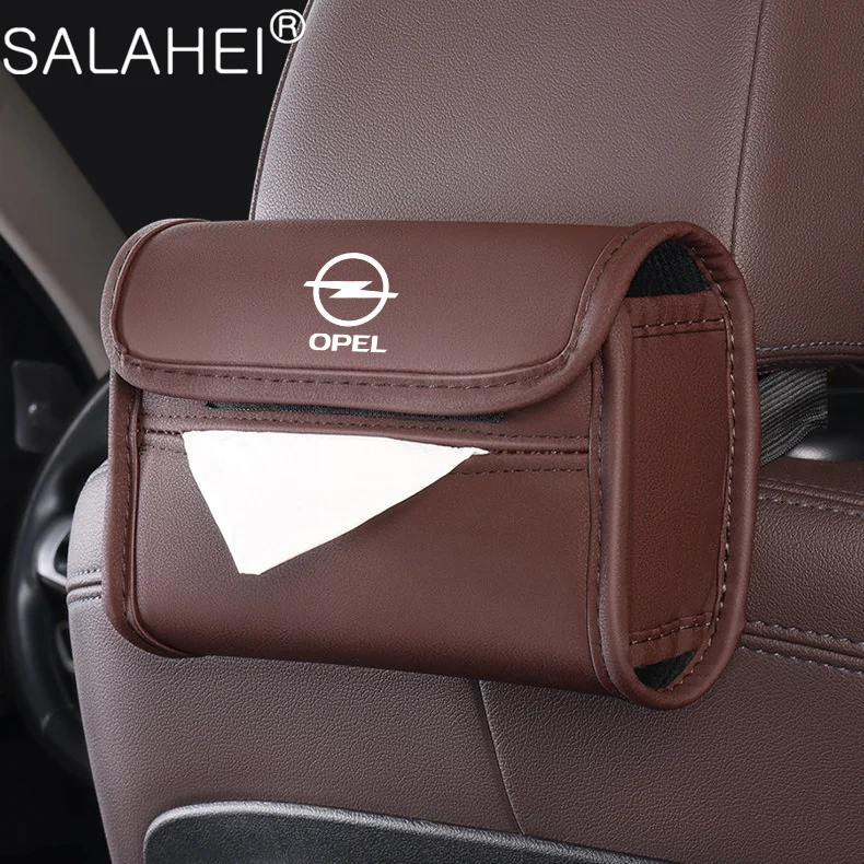 

Car Leather Tissue Box Universal Creative Holder For Opel Astra Insignia Corsa Zafira Meriva Mokka Vivaro Vectra Antara Ampera
