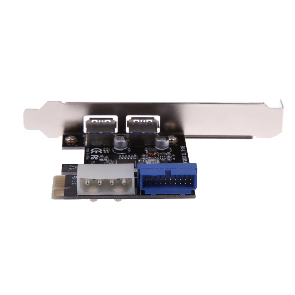 Внешний 2-портовый USB 3,0 + внутренний 19-контактный разъем PCIe карта 4-контактный IDE силовой коннектор
Внешний 2-портовый USB 3,0 + внутренний 19-контактный разъем PCIe карта 4-контактный IDE силовой коннектор