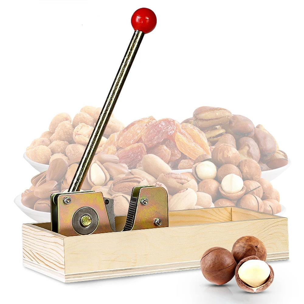 Нержавеющий Открыватель макадамии, многофункциональные прочные щипцы, фотоскользящий металлический рифленая машина с ручкой для пилинга