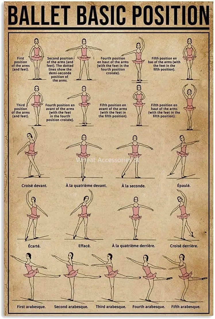 Ballet Knowledge Metal Sign Vintage Dance Studio Decor Ballet Basic Position Tin Poster Home Club Room Wall Decoration
Ballet Knowledge Metal Sign Vintage Dance Studio Decor Ballet Basic Position Tin Poster Home Club Room Wall Decoration