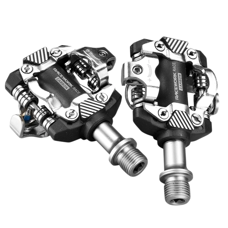 Racework MTB Bike Pedals Self-Locking With Clips Bicycle Flat Platform Compatible With SPD Sealed Clipless For MTB Road Bikes
Racework MTB Bike Pedals Self-Locking With Clips Bicycle Flat Platform Compatible With SPD Sealed Clipless For MTB Road Bikes
