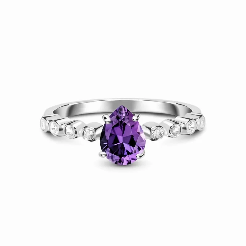 

Женское кольцо из серебра S925 пробы с искусственным драгоценным камнем, модное универсальное роскошное изысканное Ювелирное Украшение