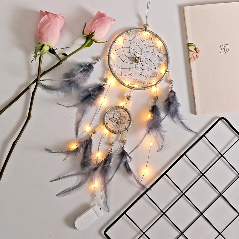 Dreamcatcher Ornament Hanging Bedroom Decoration Gift Handmade Feather Dream Catcher Wind Chimes Art Chimes Home Craft
Dreamcatcher Ornament Hanging Bedroom Decoration Gift Handmade Feather Dream Catcher Wind Chimes Art Chimes Home Craft