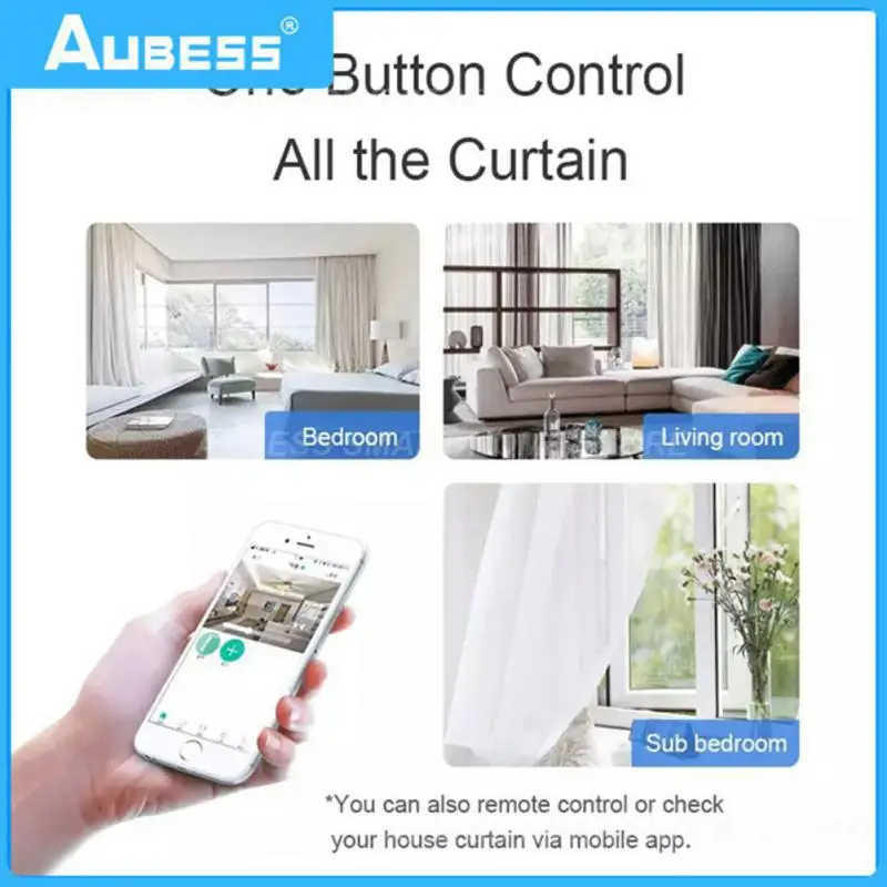 

Tuya Silent Motor 45w Zigbee Voice Control Switch Timing Electric Curtain Motor Work With Alexa Google Home App Remote Control