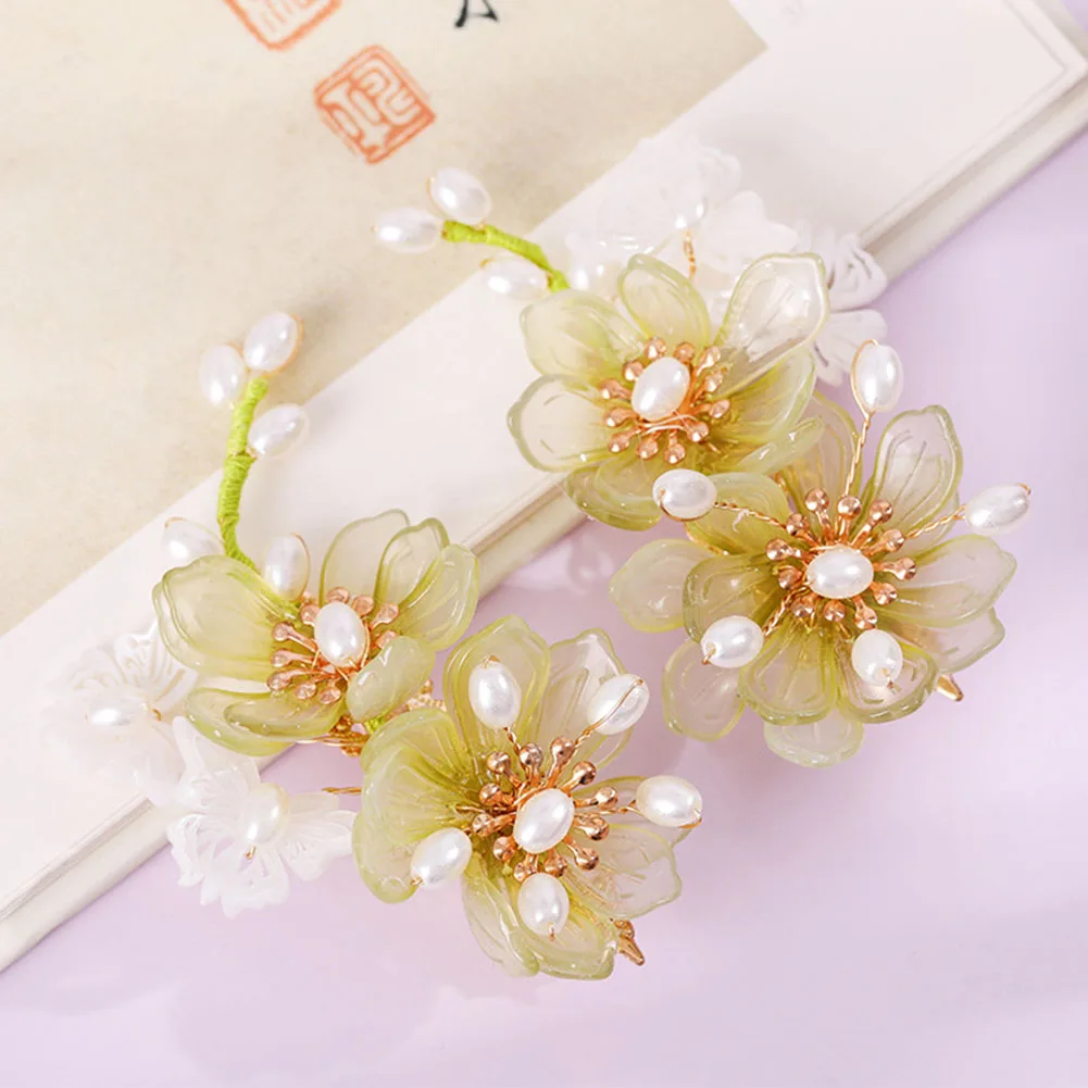 Flower Hairpins Chinese Hanfu Hair Accessories For Women Pearl Green Floral Hair Clips Fairy Wedding Bride Barretes Headpiece
Flower Hairpins Chinese Hanfu Hair Accessories For Women Pearl Green Floral Hair Clips Fairy Wedding Bride Barretes Headpiece