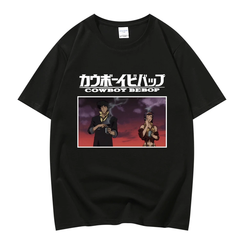 Japanese Retro Pixel Cowboy Bebop Manga T-Shirt Men Short Sleeve Spike Spiegel Anime Tshirt Summer 100% Cotton Tee Shirt Tops
Japanese Retro Pixel Cowboy Bebop Manga T-Shirt Men Short Sleeve Spike Spiegel Anime Tshirt Summer 100% Cotton Tee Shirt Tops