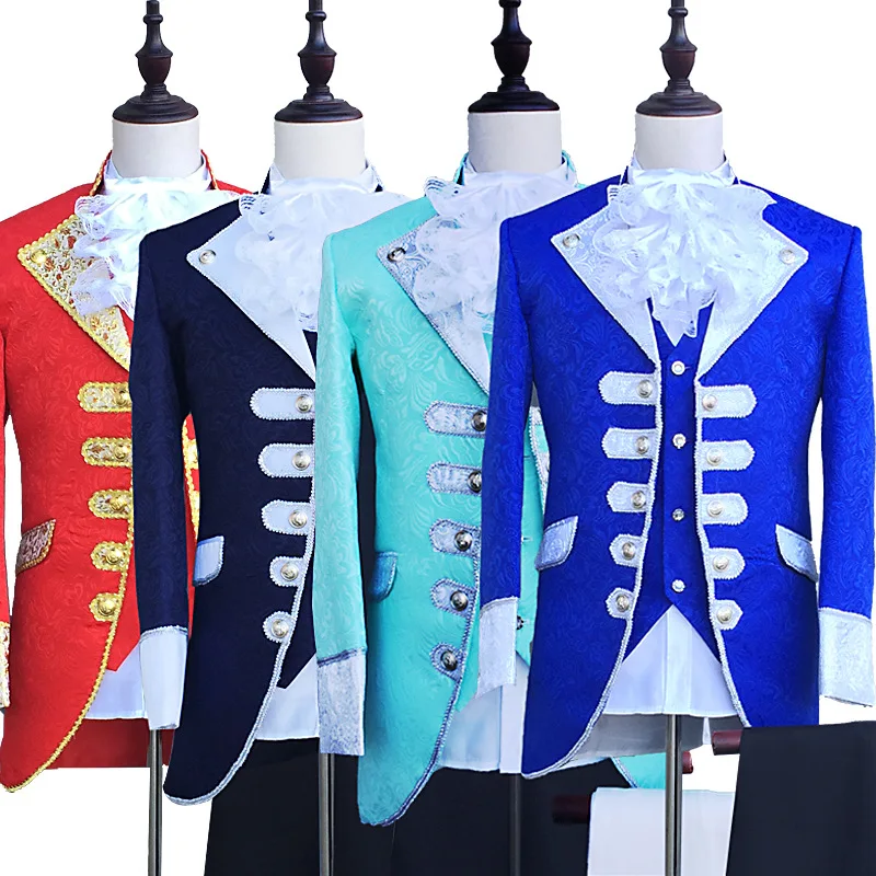 2022 Men's Performance Suit Stage Retro Performance Costume European Court Dress Two Pieces
2022 Men's Performance Suit Stage Retro Performance Costume European Court Dress Two Pieces