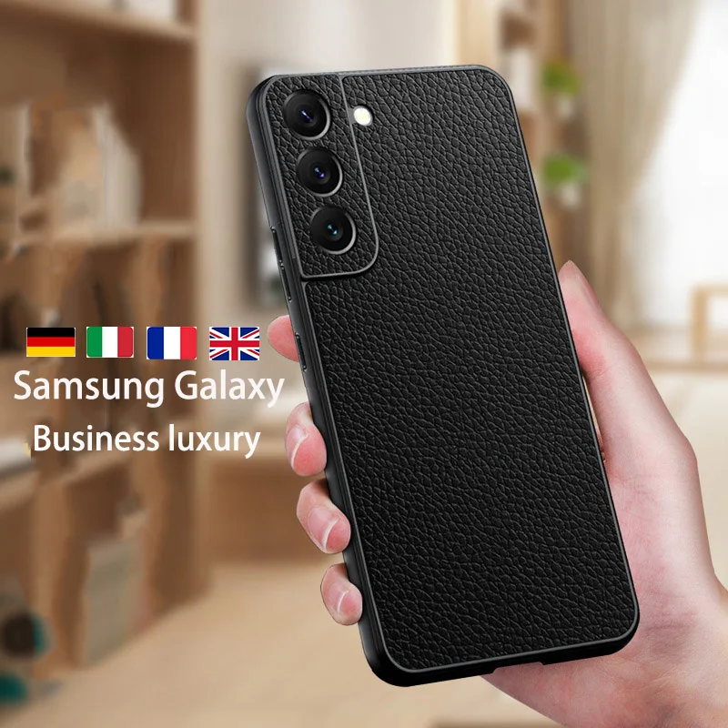 Genuine Leather for Samsung Galaxy S22 Ultra Case Classic Quality Business Protective for Samsung S22 Plus Back Cover
Genuine Leather for Samsung Galaxy S22 Ultra Case Classic Quality Business Protective for Samsung S22 Plus Back Cover