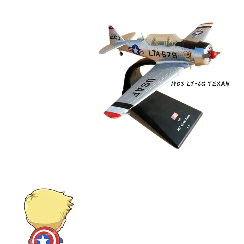 

AMER 1/72 Scale Airplane Model Toys USA 1953 LT-6G Texan Fighter Diecast Metal Plane Model Toy For Gift/Collection/Decoration