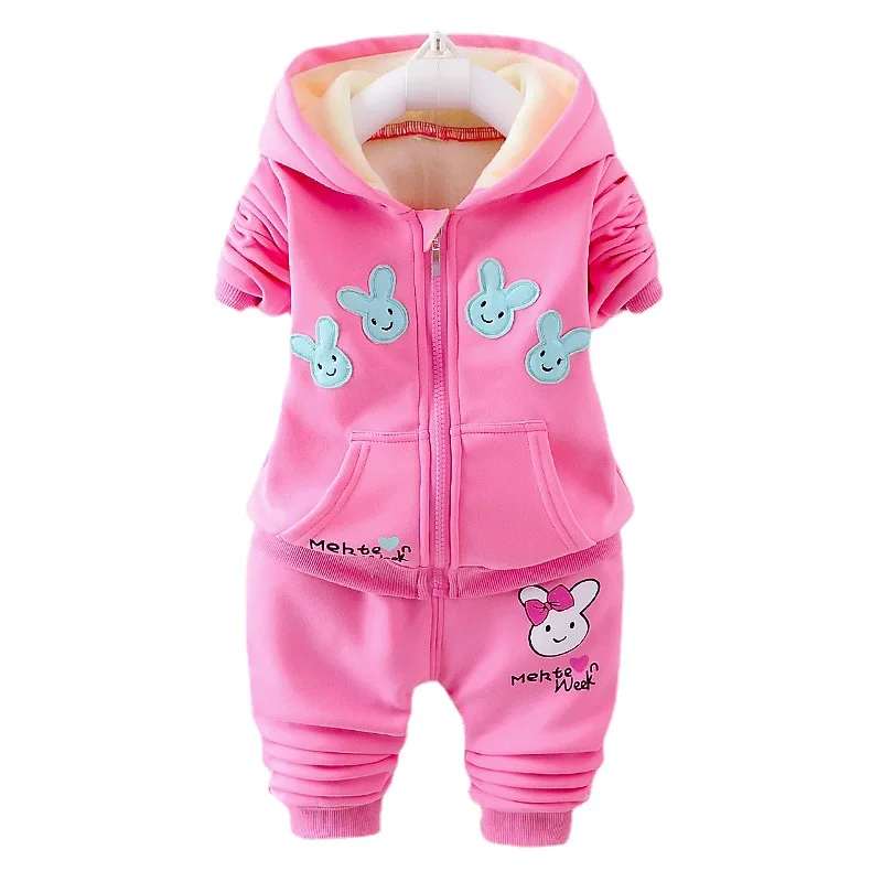 

LZH Girl Clothing Autumn And Winter Fashion Toddler Girls Clothes Suit Cartoon Cute Top + Pants 2pcs Sets Kids Clothes 1-4 Years