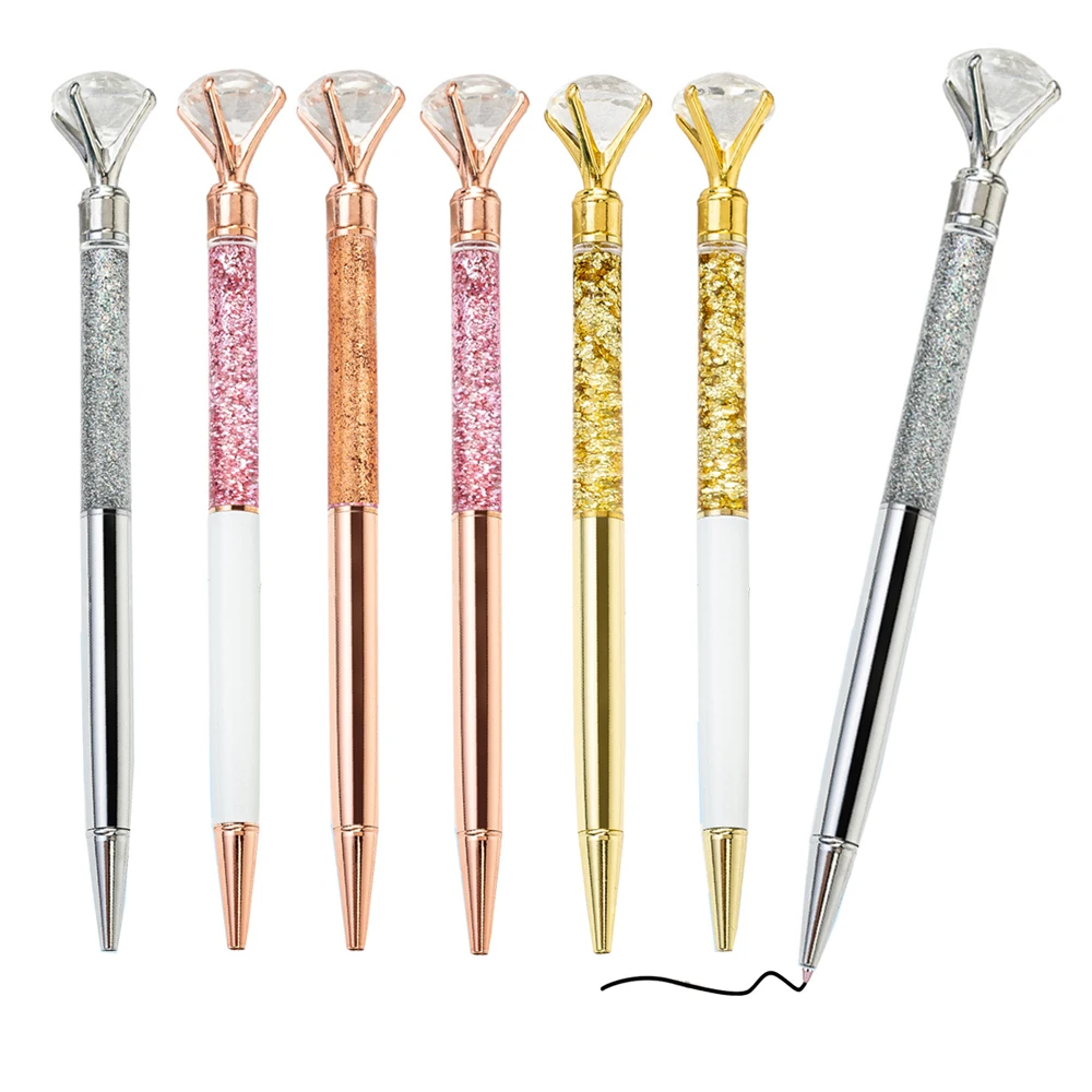 100 Pcs Luxury Metal Diamond Ballpoint Pen With Dynamic Liquid Sand For School Office Supplies Gifts Rose Gold Free Custom Logo
100 Pcs Luxury Metal Diamond Ballpoint Pen With Dynamic Liquid Sand For School Office Supplies Gifts Rose Gold Free Custom Logo