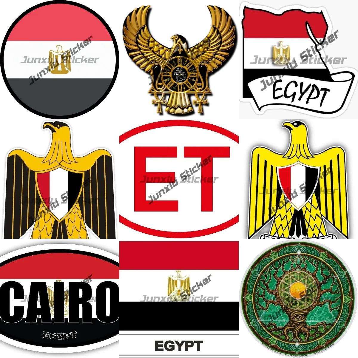 Cairo Egypt Flag Coat of Arms Decal Egypt Ancient Wisdom Tree and Flower of Life Window Sticker Egyptian Queen Cleopatra Sticker
Cairo Egypt Flag Coat of Arms Decal Egypt Ancient Wisdom Tree and Flower of Life Window Sticker Egyptian Queen Cleopatra Sticker