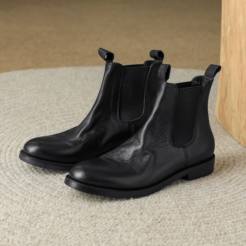 Heihaian Ankle Boots Suitable For Women Autumn/Winter 2022 Good Quality Cowhide For Low-Heeled Chelsea Boots 33-42
Heihaian Ankle Boots Suitable For Women Autumn/Winter 2022 Good Quality Cowhide For Low-Heeled Chelsea Boots 33-42