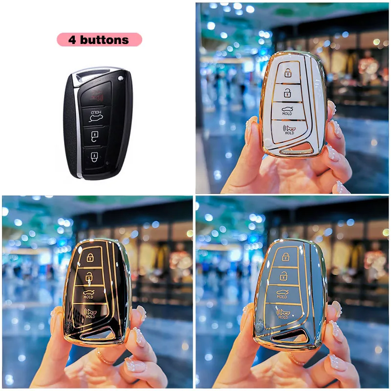 Fashion TPU Car Key Case Shell For Hyundai Santa Fe Sport Ix45 Equus Centennial Genesis G80 Grandeur Azera 2013-2016 Keychain
Fashion TPU Car Key Case Shell For Hyundai Santa Fe Sport Ix45 Equus Centennial Genesis G80 Grandeur Azera 2013-2016 Keychain