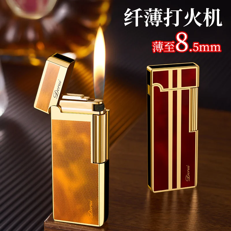 New Slim Portable Inflatable Lighter Grinding Wheel Side Ignition Lighter High-end Men's Gift Lighter Smoking Accessories
New Slim Portable Inflatable Lighter Grinding Wheel Side Ignition Lighter High-end Men's Gift Lighter Smoking Accessories