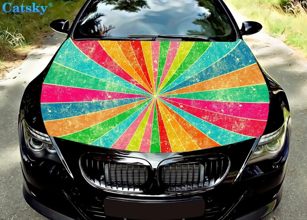 Rainbow Art Car Hood Sticker, Custom Car Hood Decoration, Hood Protection Cover, Vinyl Car Sticker, Car Full Body Color Decal
Rainbow Art Car Hood Sticker, Custom Car Hood Decoration, Hood Protection Cover, Vinyl Car Sticker, Car Full Body Color Decal