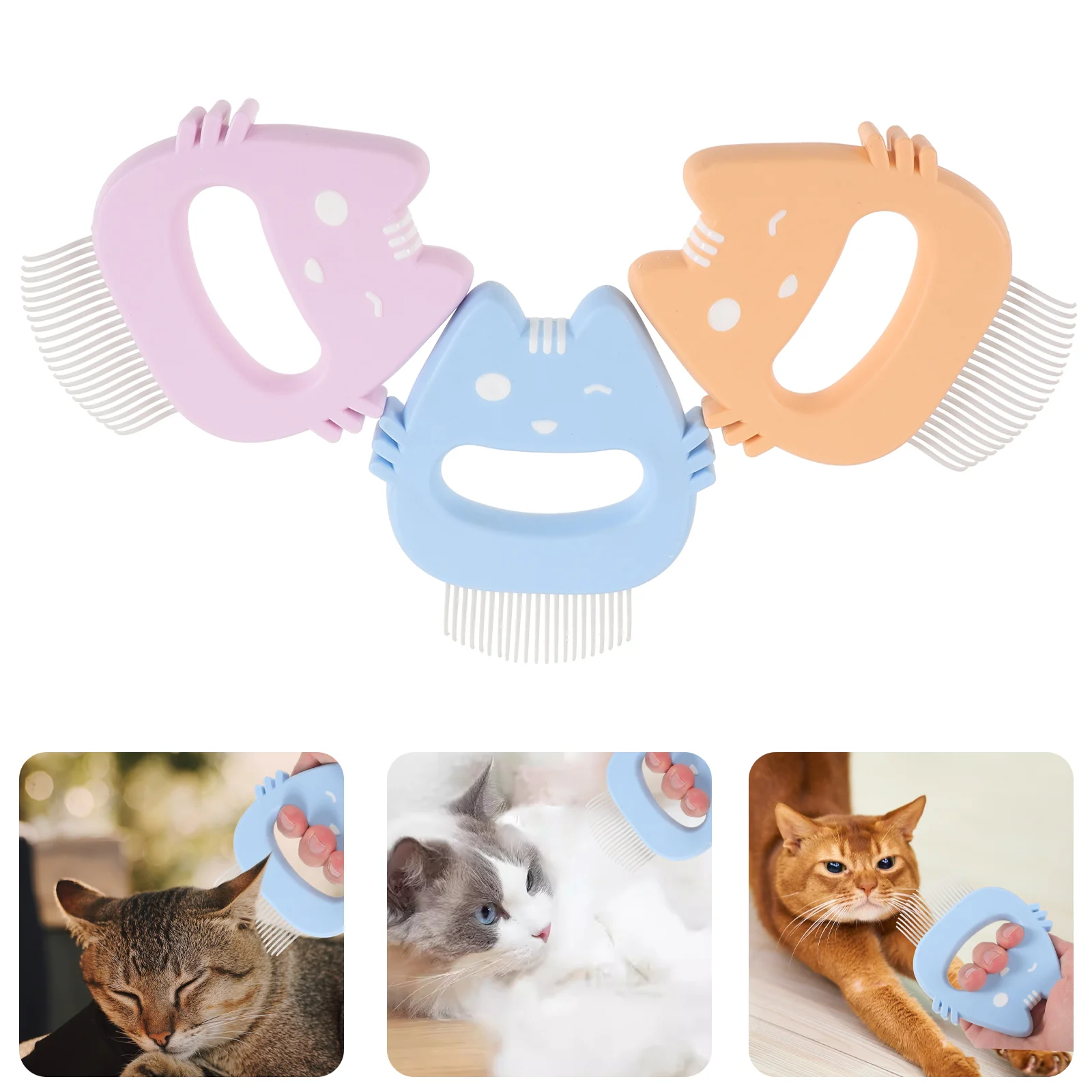 3 Pcs Portable Cat Hair Comb Wear-resistant Pet Brush Grooming Supply Reusable Kitten Massage
3 Pcs Portable Cat Hair Comb Wear-resistant Pet Brush Grooming Supply Reusable Kitten Massage