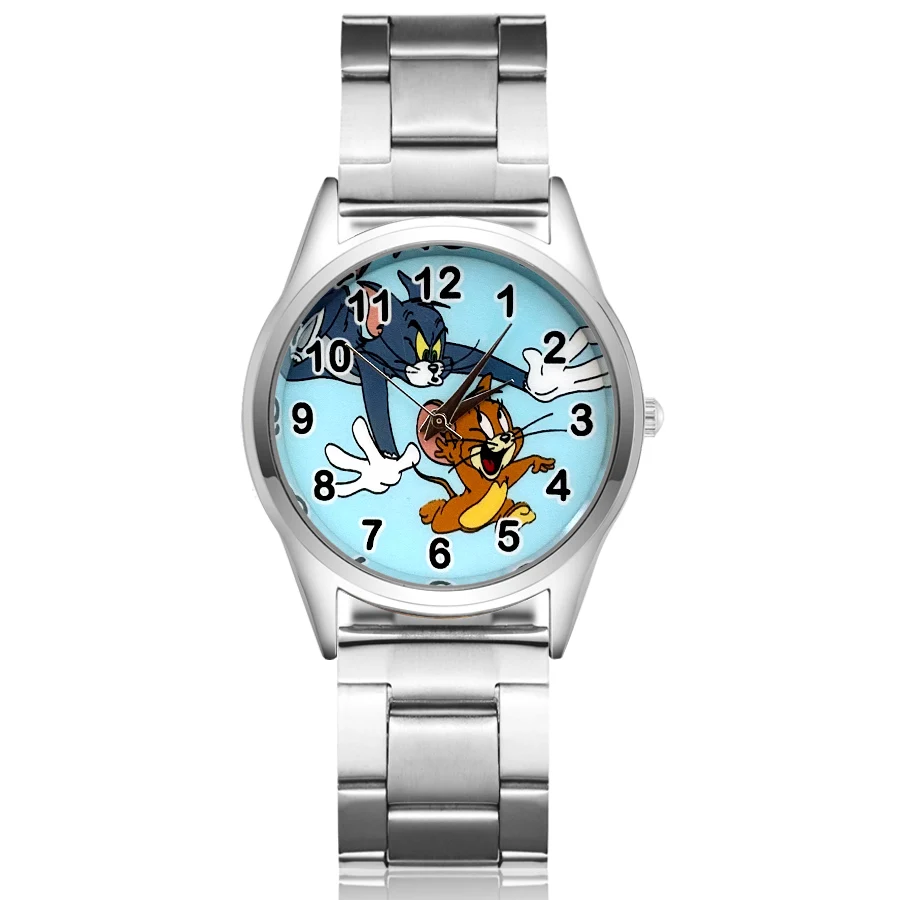 Наручные часы с мультипликационным рисунком кошки для детей женщин студентов девочек мальчиков Кварцевые Металлические Стальные часы JC146
Наручные часы с мультипликационным рисунком кошки для детей женщин студентов девочек мальчиков Кварцевые Металлические Стальные часы JC146