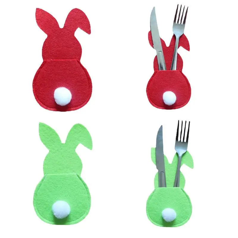 4Pcs Easter Bunny Cutlery Holder Flatware Washable For Birthday Parties Cutlery Cover Easter Decorations For Home Tableware
4Pcs Easter Bunny Cutlery Holder Flatware Washable For Birthday Parties Cutlery Cover Easter Decorations For Home Tableware