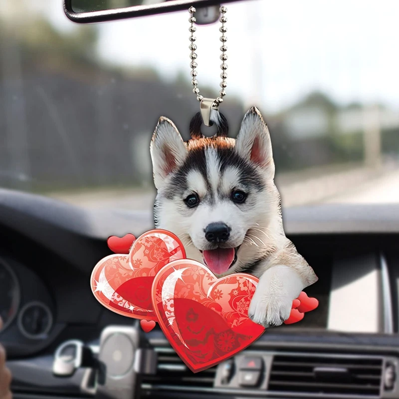 1PC Lovely Husky Hanging Ornament Cute Dog Acrylic Pendant Key Chain Animal Pendant Car Rear View Mirror Backpack Accessories
1PC Lovely Husky Hanging Ornament Cute Dog Acrylic Pendant Key Chain Animal Pendant Car Rear View Mirror Backpack Accessories