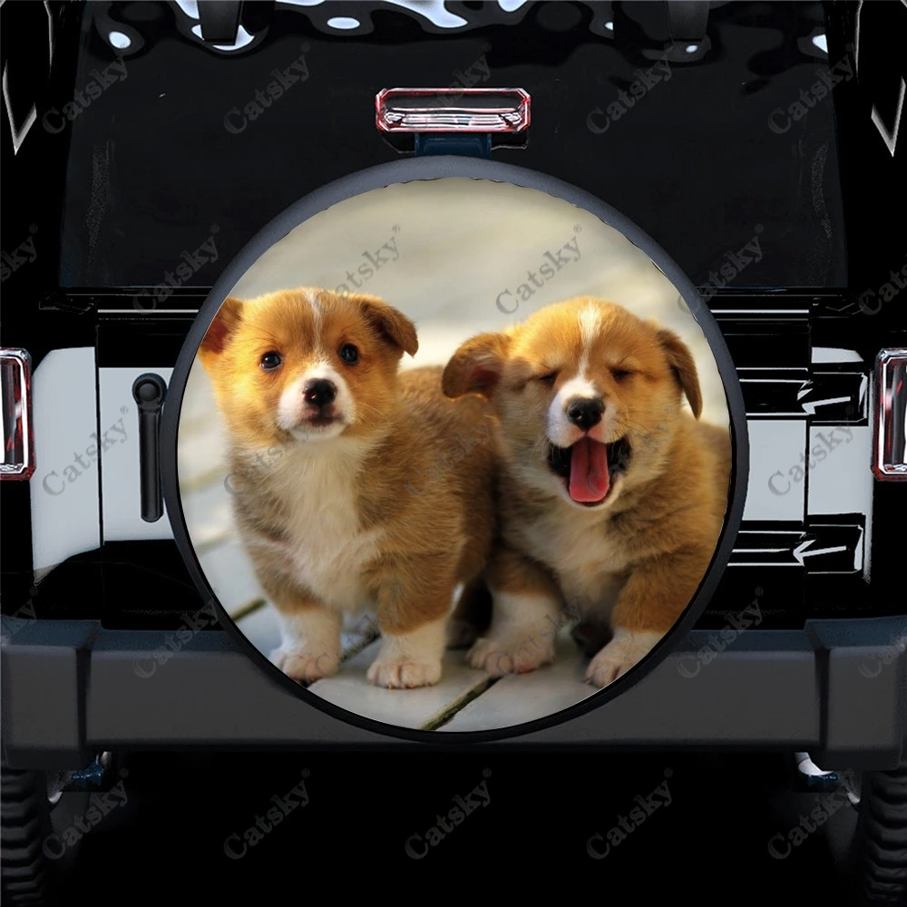 Аксессуары для автомобиля Happy Corgi Family Dog, защитная крышка для запасных шин, универсальная наружная крышка для колес, декоративная защита для автомобиля
Аксессуары для автомобиля Happy Corgi Family Dog, защитная крышка для запасных шин, универсальная наружная крышка для колес, декоративная защита для автомобиля