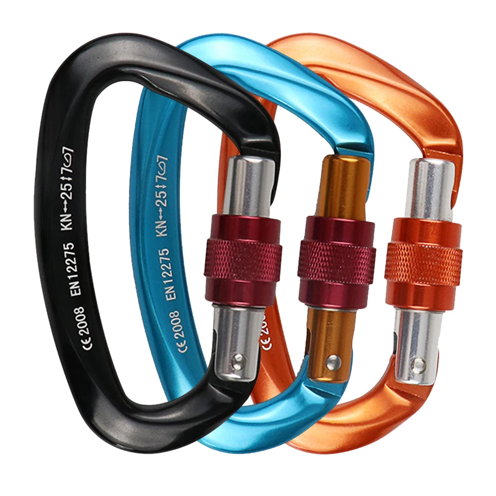 25KN Aluminum Large Keychain D-Shape Premium Durable D-Ring Keychain Clips camping accessories for Outdoor Home RV Camping
25KN Aluminum Large Keychain D-Shape Premium Durable D-Ring Keychain Clips camping accessories for Outdoor Home RV Camping