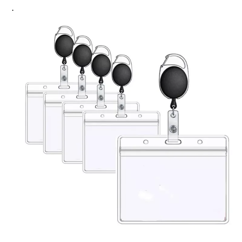 Transparent Staff Work Card Holder with Neck Strap Retractable Clip Badge Reel Employee's Card Cover Case Lanyard ID Name Ca
Transparent Staff Work Card Holder with Neck Strap Retractable Clip Badge Reel Employee's Card Cover Case Lanyard ID Name Ca