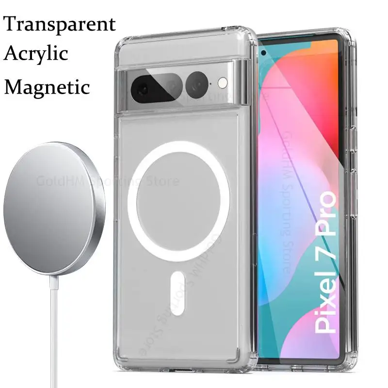 Fundas For Google Pixel 7 Pro 5G For Magsafe Case For Pixel 7 Pro Acrylic Transparent Magsafing Cover For Pixel 7a Magnetic Case
Fundas For Google Pixel 7 Pro 5G For Magsafe Case For Pixel 7 Pro Acrylic Transparent Magsafing Cover For Pixel 7a Magnetic Case