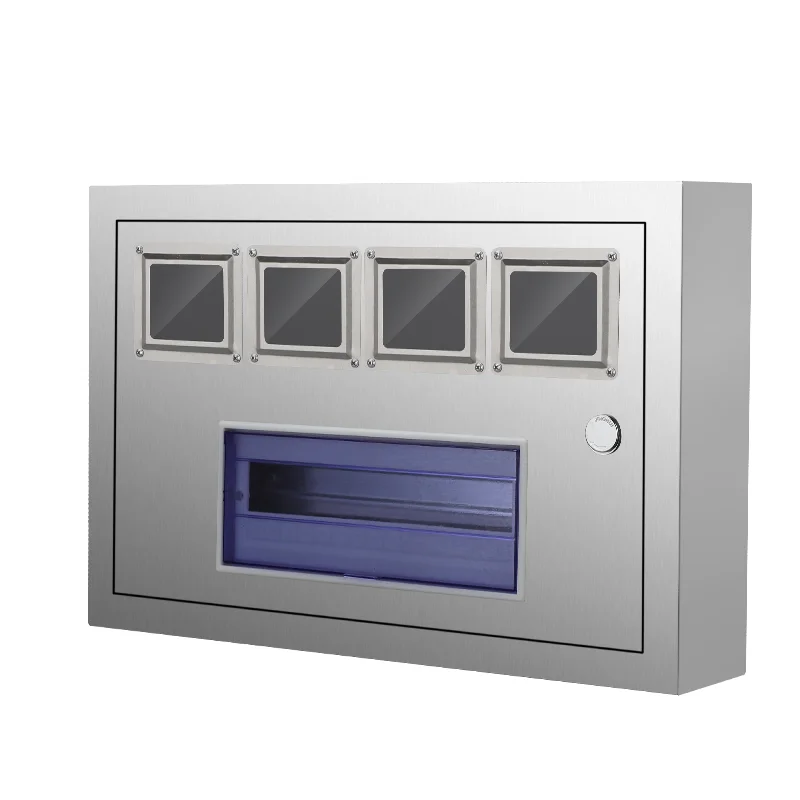 304 Stainless Steel 4-Household Distribution Box Pz40 Single-Phase 4-Household Electricity Meter Box Electricity Meter Box
304 Stainless Steel 4-Household Distribution Box Pz40 Single-Phase 4-Household Electricity Meter Box Electricity Meter Box