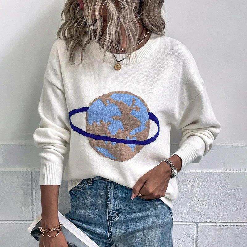 UCAK Couple Cartoon Print Sweater Japanese Knitting Pullovers O-Neck Loose Casual Lazy Spring Autumn Knitted Pullover Sweater
UCAK Couple Cartoon Print Sweater Japanese Knitting Pullovers O-Neck Loose Casual Lazy Spring Autumn Knitted Pullover Sweater