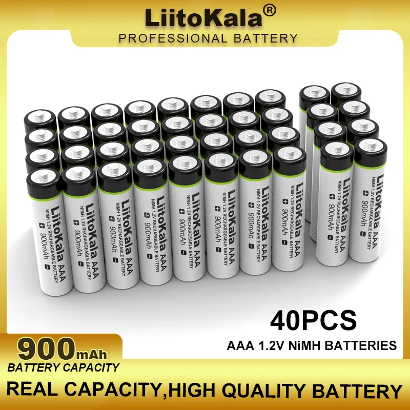 Аккумуляторная батарея LiitoKala AAA NiMH 1,2 в, 40 шт./партия, перезаряжаемая, 900 мАч, подходит для игрушек, храповых мышц, электрических отверстий и т. Д.
Аккумуляторная батарея LiitoKala AAA NiMH 1,2 в, 40 шт./партия, перезаряжаемая, 900 мАч, подходит для игрушек, храповых мышц, электрических отверстий и т. Д.