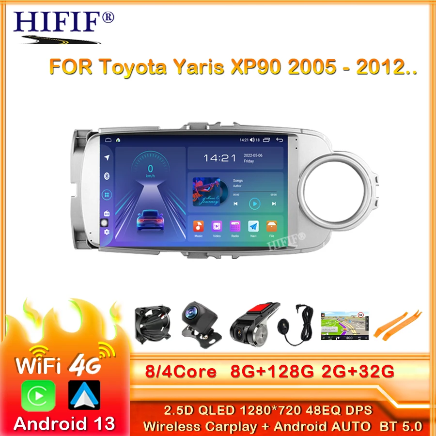 Автомагнитола на Android 13 с GPS, мультимедийный проигрыватель для Toyota Yaris LHD RHD 2012 - 2017 с навигацией, DSP Carplay, стерео, 6 ГБ, 128 ГБ
Автомагнитола на Android 13 с GPS, мультимедийный проигрыватель для Toyota Yaris LHD RHD 2012 - 2017 с навигацией, DSP Carplay, стерео, 6 ГБ, 128 ГБ
