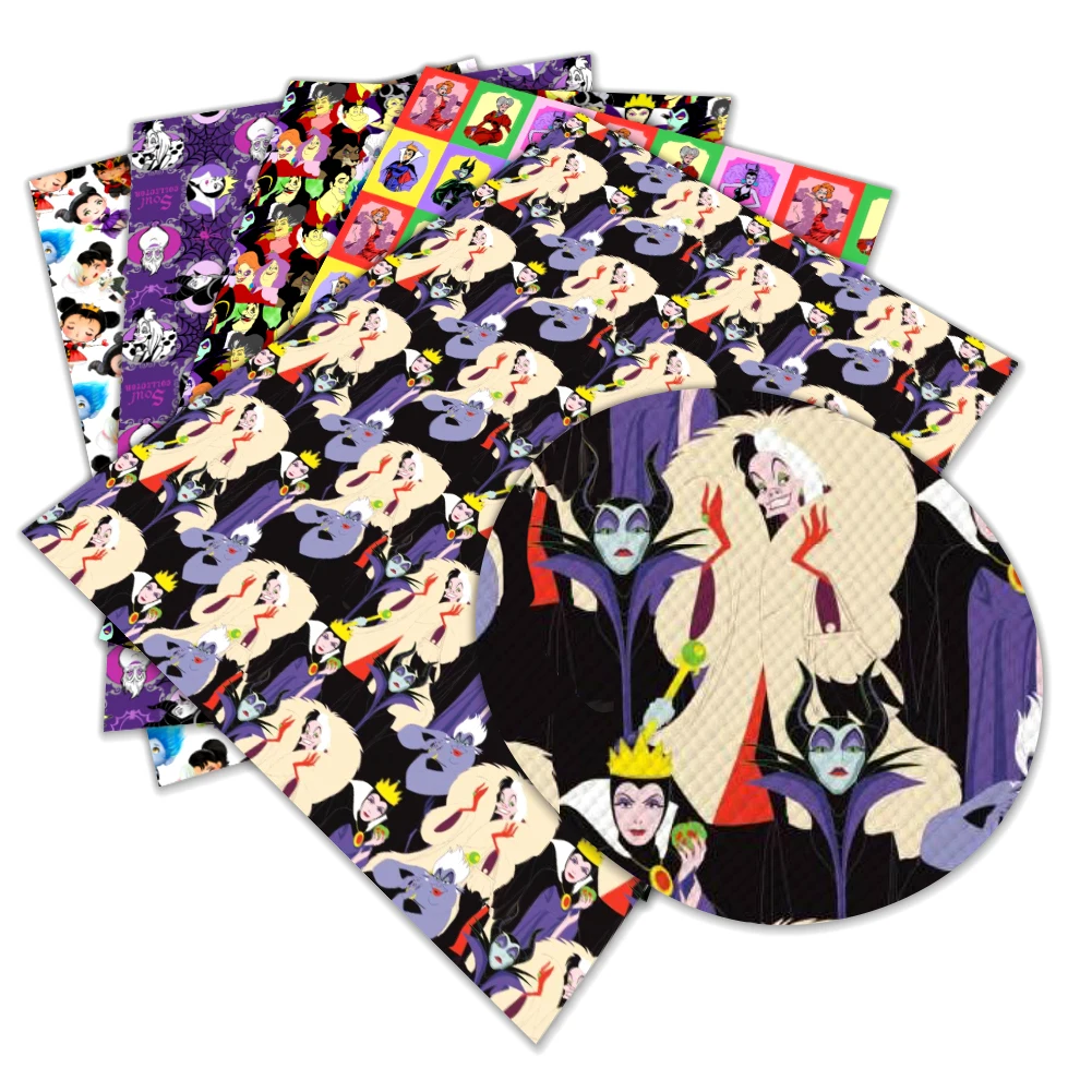 Cartoon Disney The villainous role of the forces Artificial Leather Cross Pattern for DIY Jewelry Earring Craft Making 22*30cm
Cartoon Disney The villainous role of the forces Artificial Leather Cross Pattern for DIY Jewelry Earring Craft Making 22*30cm