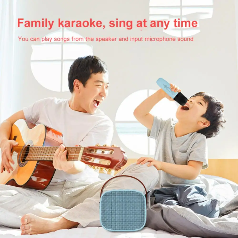 Music Mp3 Player With Wireless Microphone Multi-function Portable Bluetooth Speaker Super Sound Quality Portable Karaoke Machine
Music Mp3 Player With Wireless Microphone Multi-function Portable Bluetooth Speaker Super Sound Quality Portable Karaoke Machine