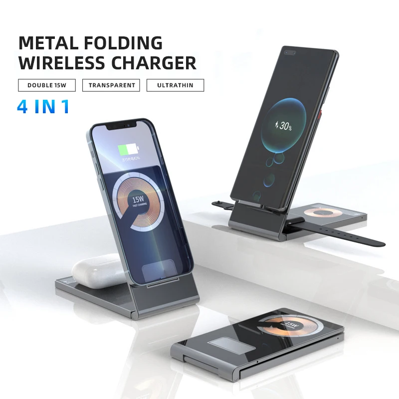 Новая инновационная Складная супер-тонкая прозрачная Беспроводная зарядка 4 в 1 15 Вт Qi беспроводные зарядные устройства для сотового телефона беспроводные зарядные устройства
Новая инновационная Складная супер-тонкая прозрачная Беспроводная зарядка 4 в 1 15 Вт Qi беспроводные зарядные устройства для сотового телефона беспроводные зарядные устройства