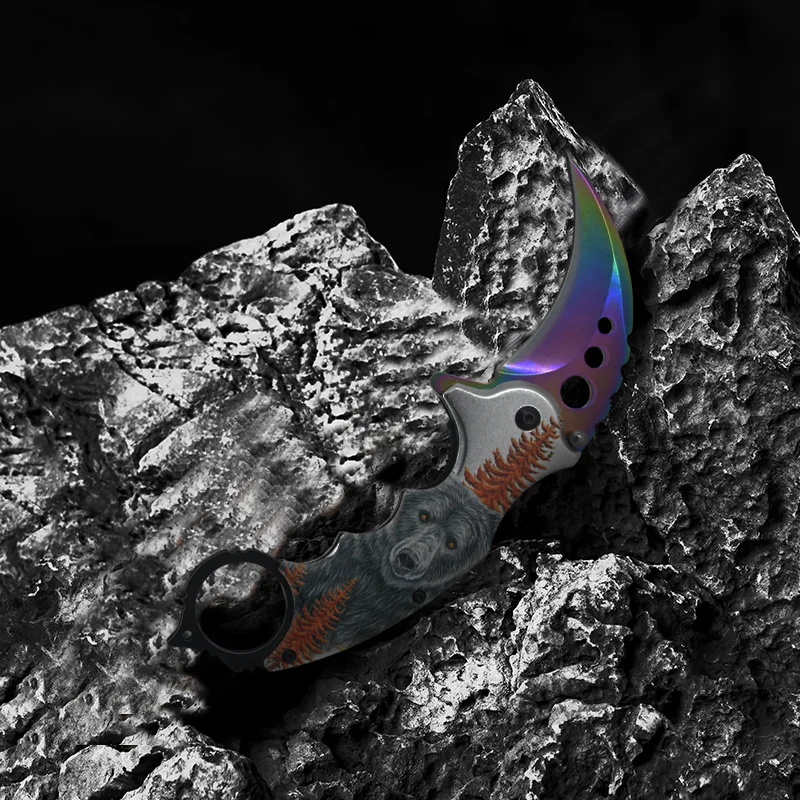 Folding Knife with Packing Bag 17.5cm Length Arc Tactical Military Knife Ergonomic Handle Outdooe Camping Survival Knife Sharp
Folding Knife with Packing Bag 17.5cm Length Arc Tactical Military Knife Ergonomic Handle Outdooe Camping Survival Knife Sharp