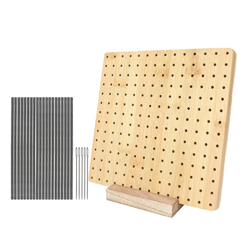 Solid Wood Hole Board With Stainless Steel Rod Pins For Woolen Knitting Sewing Crafting DIY
Solid Wood Hole Board With Stainless Steel Rod Pins For Woolen Knitting Sewing Crafting DIY