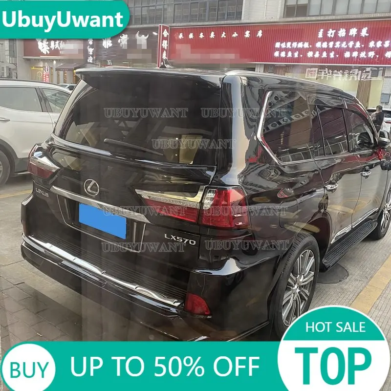 For Lexus LX570 Spoiler 2016 2017 2018 2019 2020 2021 High Quality ABS Material Car Rear Trunk Wing Accessories Body Kit
For Lexus LX570 Spoiler 2016 2017 2018 2019 2020 2021 High Quality ABS Material Car Rear Trunk Wing Accessories Body Kit