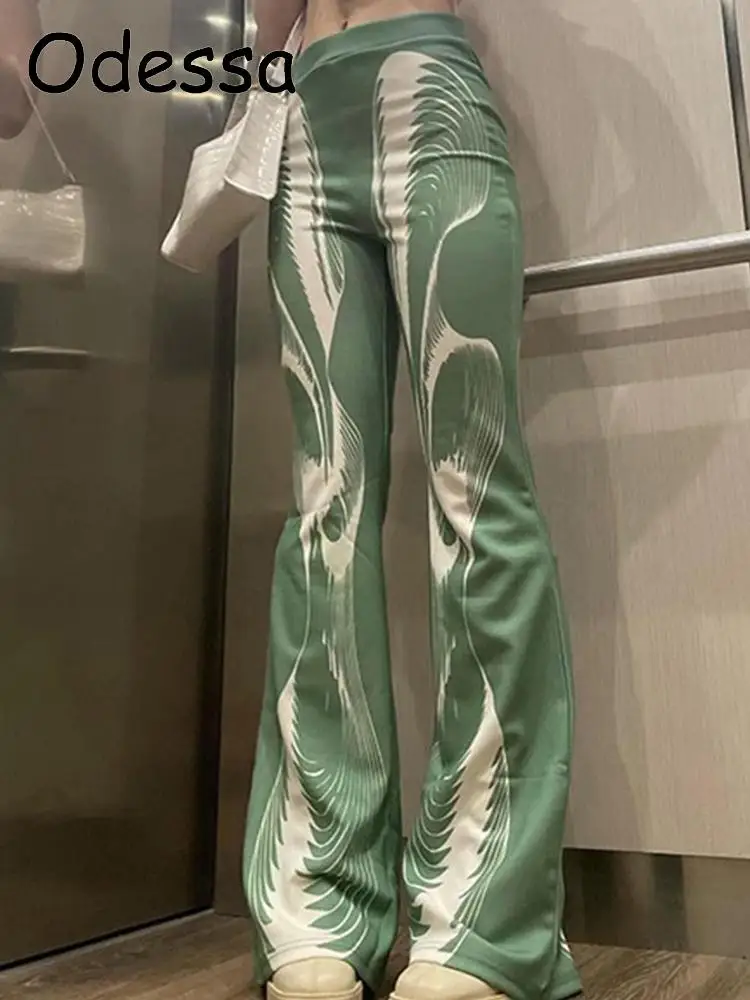 Odessa 2022 Autumn Print Long Flare Pants Women Fashion Casual Mid Waist Trousers Female Bottoms Y2K Streetwear Sweatpants
Odessa 2022 Autumn Print Long Flare Pants Women Fashion Casual Mid Waist Trousers Female Bottoms Y2K Streetwear Sweatpants