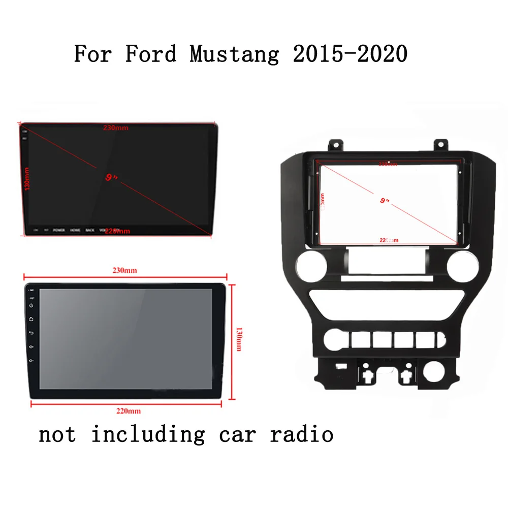 2din Car Frame Fascia Adapter For Ford Mustang 2015 -2019 big screen Android Radio Audio Dash Fitting Panel Kit
2din Car Frame Fascia Adapter For Ford Mustang 2015 -2019 big screen Android Radio Audio Dash Fitting Panel Kit