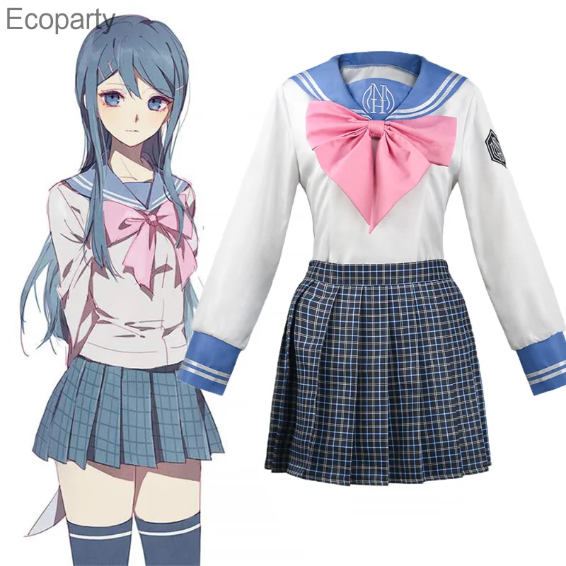 Girls Uniform Anime Danganronpa COS Anime Clothes Maizono Sayaka Dress with Bow Tie Full Set Suit Halloween Party Sailor Suit35 
Girls Uniform Anime Danganronpa COS Anime Clothes Maizono Sayaka Dress with Bow Tie Full Set Suit Halloween Party Sailor Suit35