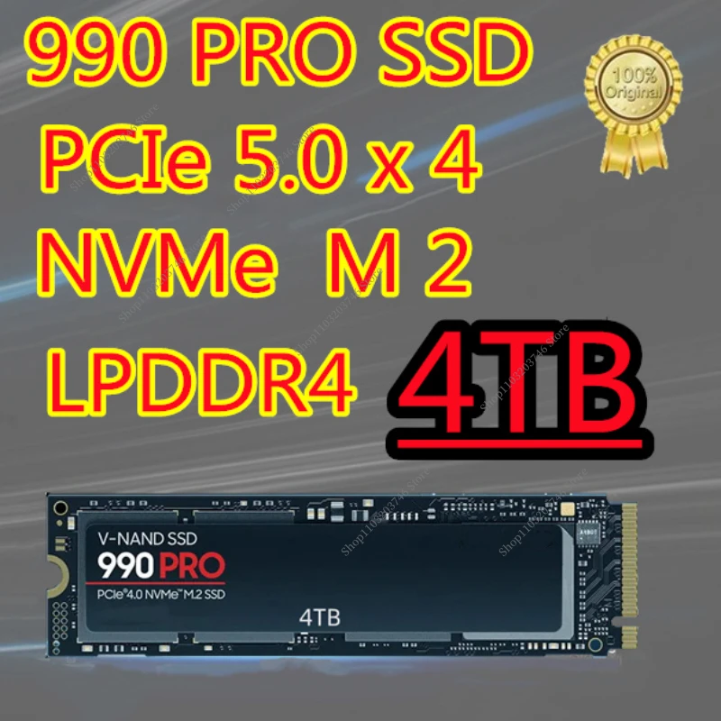 2024 Brand New Original 990 PRO SSD 4TB 2TB 1TB PCIe 5.0 X 4 NVMe M.2 2280,Internal Solid State Hard Drive PS5 Compatible
2024 Brand New Original 990 PRO SSD 4TB 2TB 1TB PCIe 5.0 X 4 NVMe M.2 2280,Internal Solid State Hard Drive PS5 Compatible