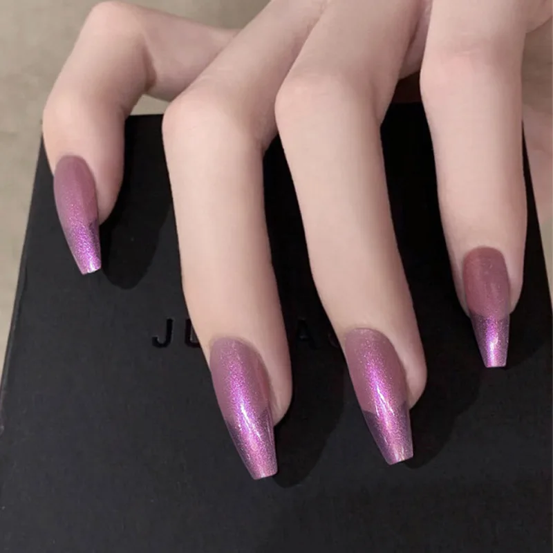 Новинка 2021 24 шт./компл. темперамент Аврора фиолетовый цвет Готовые накладные ногти с клеем Длинные Стильные балетные съемные Готовые Ногти
Новинка 2021 24 шт./компл. темперамент Аврора фиолетовый цвет Готовые накладные ногти с клеем Длинные Стильные балетные съемные Готовые Ногти