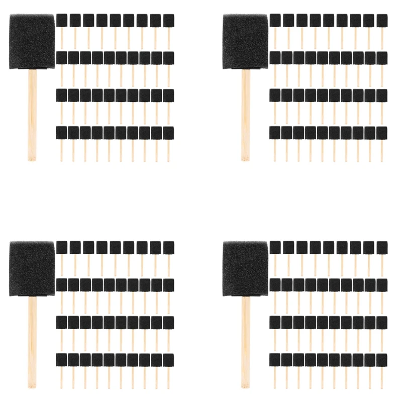 2 Inch Foam Sponge Wood Handle Paint Brush Set (Value Pack Of 160) - Lightweight, Durable And Great For Acrylics
2 Inch Foam Sponge Wood Handle Paint Brush Set (Value Pack Of 160) - Lightweight, Durable And Great For Acrylics