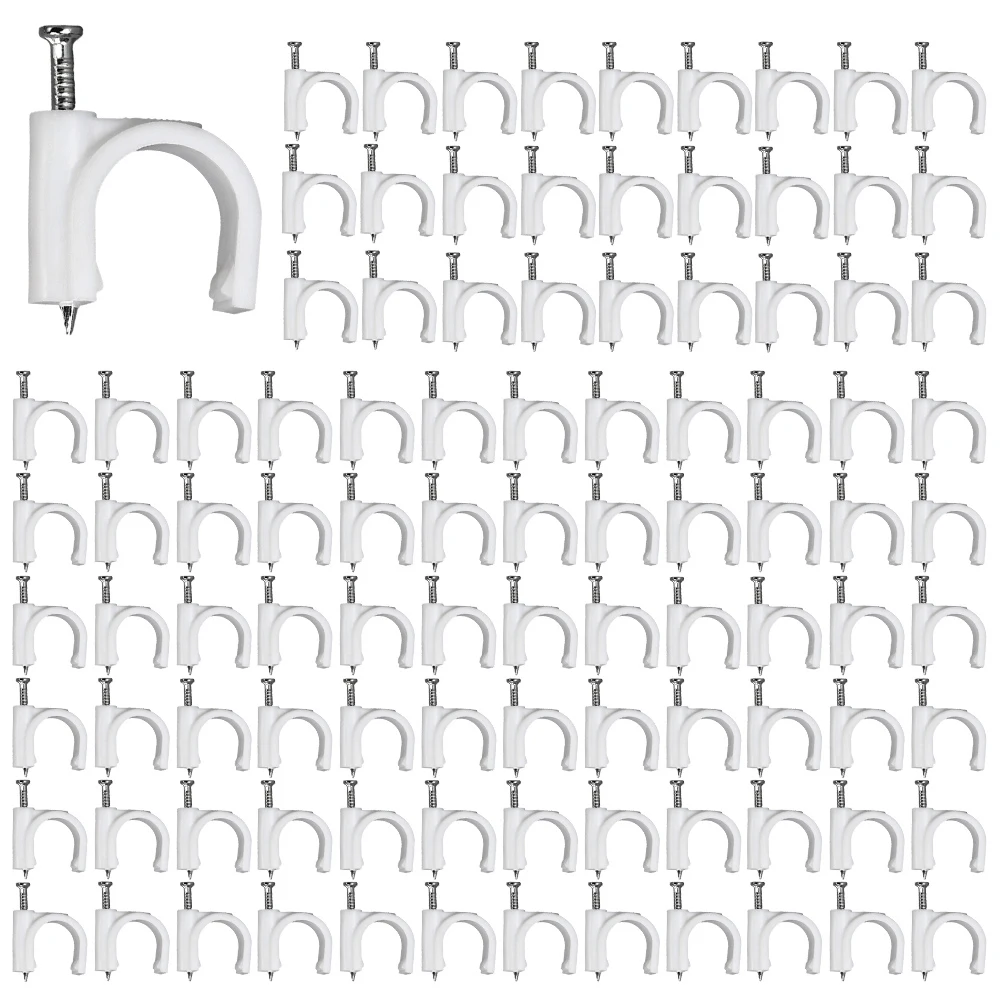 400PCS Round Cable Wire Clips 9mm 12mm 14mm 16mm Cable Management Electrical Wire Cord Tie Holder For Circle Cable Clips
400PCS Round Cable Wire Clips 9mm 12mm 14mm 16mm Cable Management Electrical Wire Cord Tie Holder For Circle Cable Clips