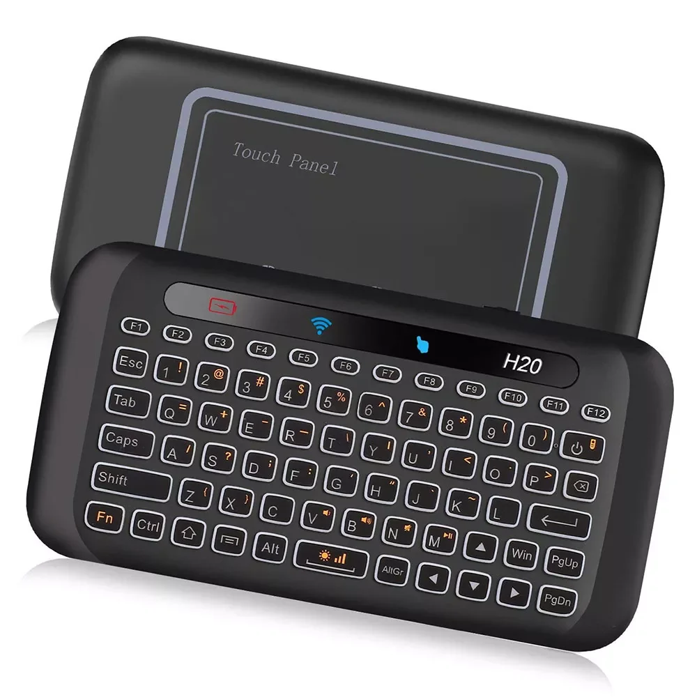 2.4Ghz Mini Wireless Keyboard With Touchpad Mouse Combo 7 Color Adjust Auto-Rotation Touch Panel Handheld Remote Control Mouse
2.4Ghz Mini Wireless Keyboard With Touchpad Mouse Combo 7 Color Adjust Auto-Rotation Touch Panel Handheld Remote Control Mouse