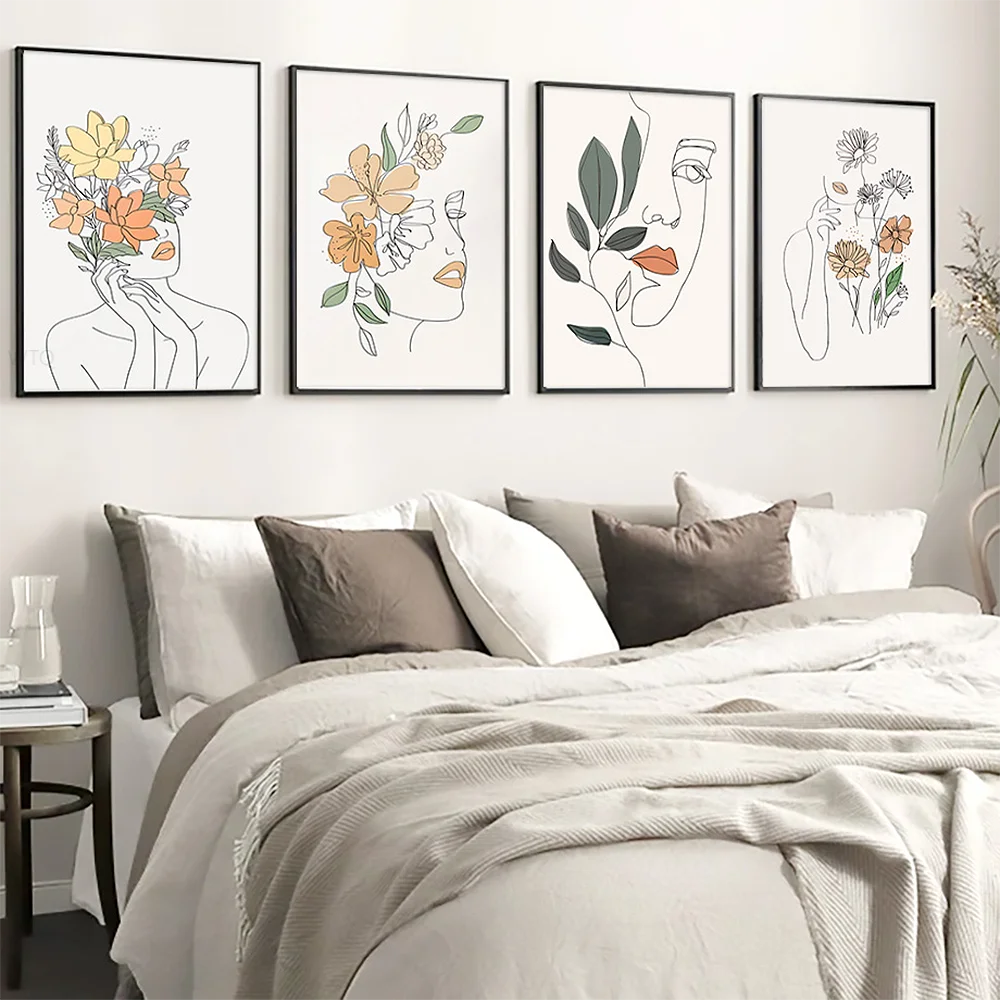 Nordic Abstract Art Canvas Painting Flower Woman Face Line Orange Posters Print Wall Pictures For Livingroom Interior Home Decor
Nordic Abstract Art Canvas Painting Flower Woman Face Line Orange Posters Print Wall Pictures For Livingroom Interior Home Decor