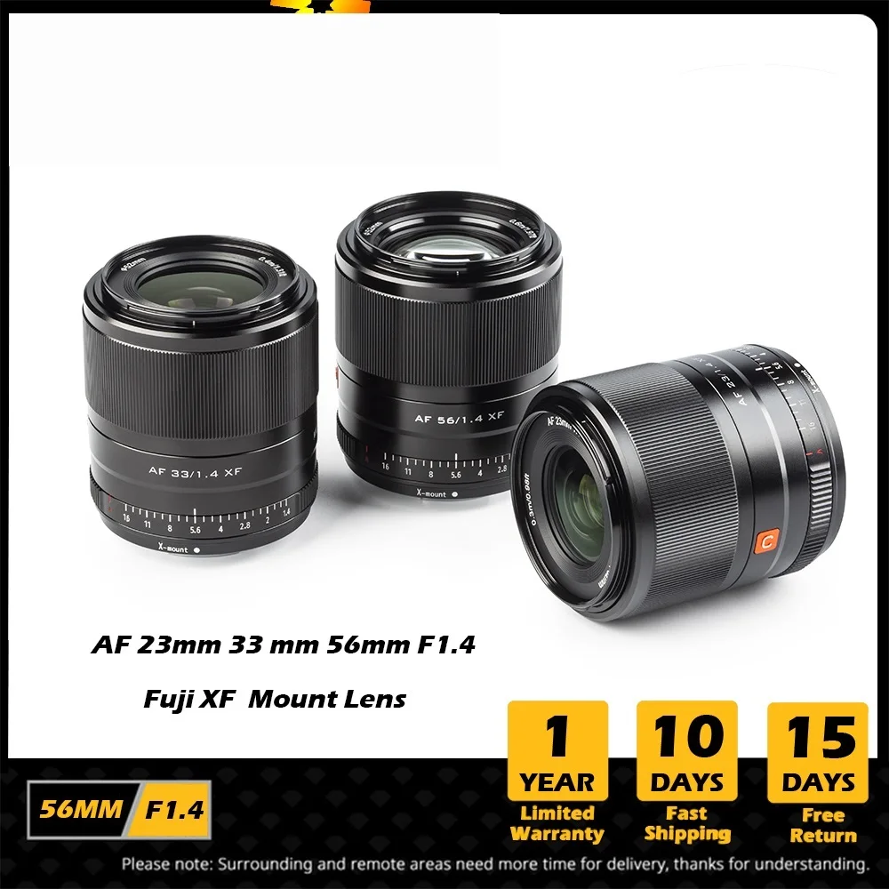 

13mm 23mm 33mm 56mm F1.4 Fuji Lens Auto Focus Large Aperture APS-C Lens for Fujifilm Lens X Mount X-T4 X30 Camera Lenses