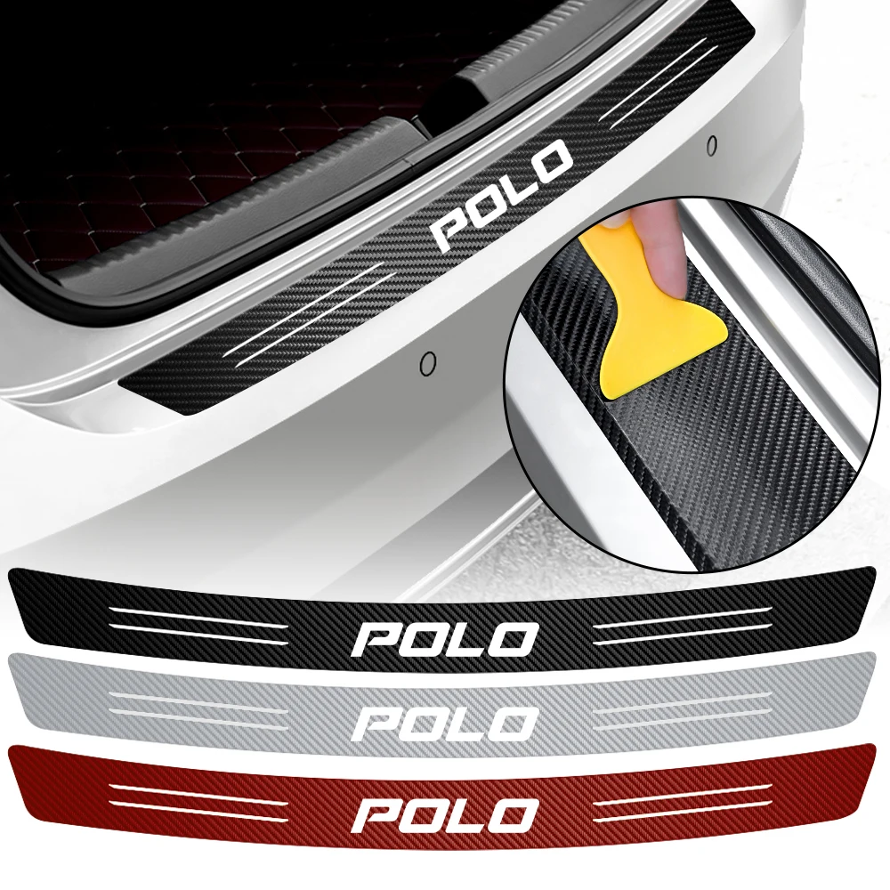 Carbon Fiber Car Rear Bumper Trunk Protected Film Decoration Stickers For Volkswagen golf 4 motion MTM Blue Polo GTI passat cc
Carbon Fiber Car Rear Bumper Trunk Protected Film Decoration Stickers For Volkswagen golf 4 motion MTM Blue Polo GTI passat cc